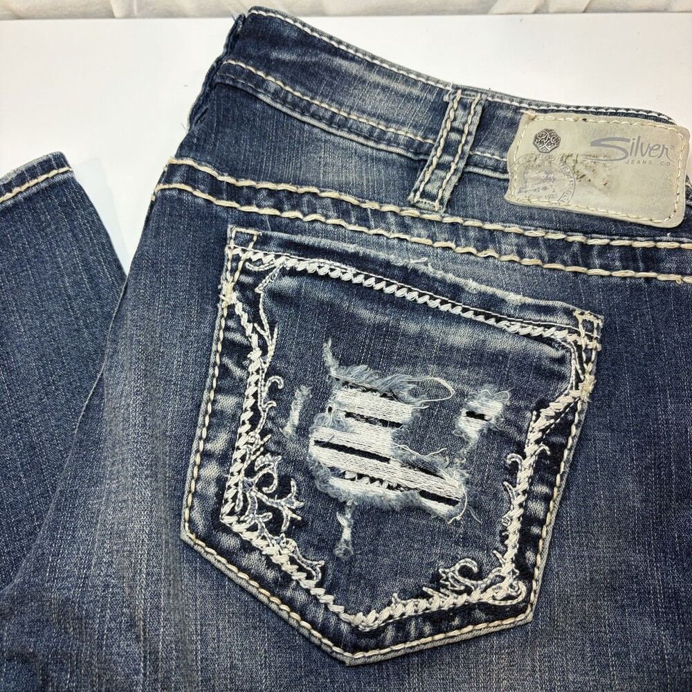 Silver Co. Aiko Mid Skinny Jeans Women 31x31 Blue Denim Stretch Casual